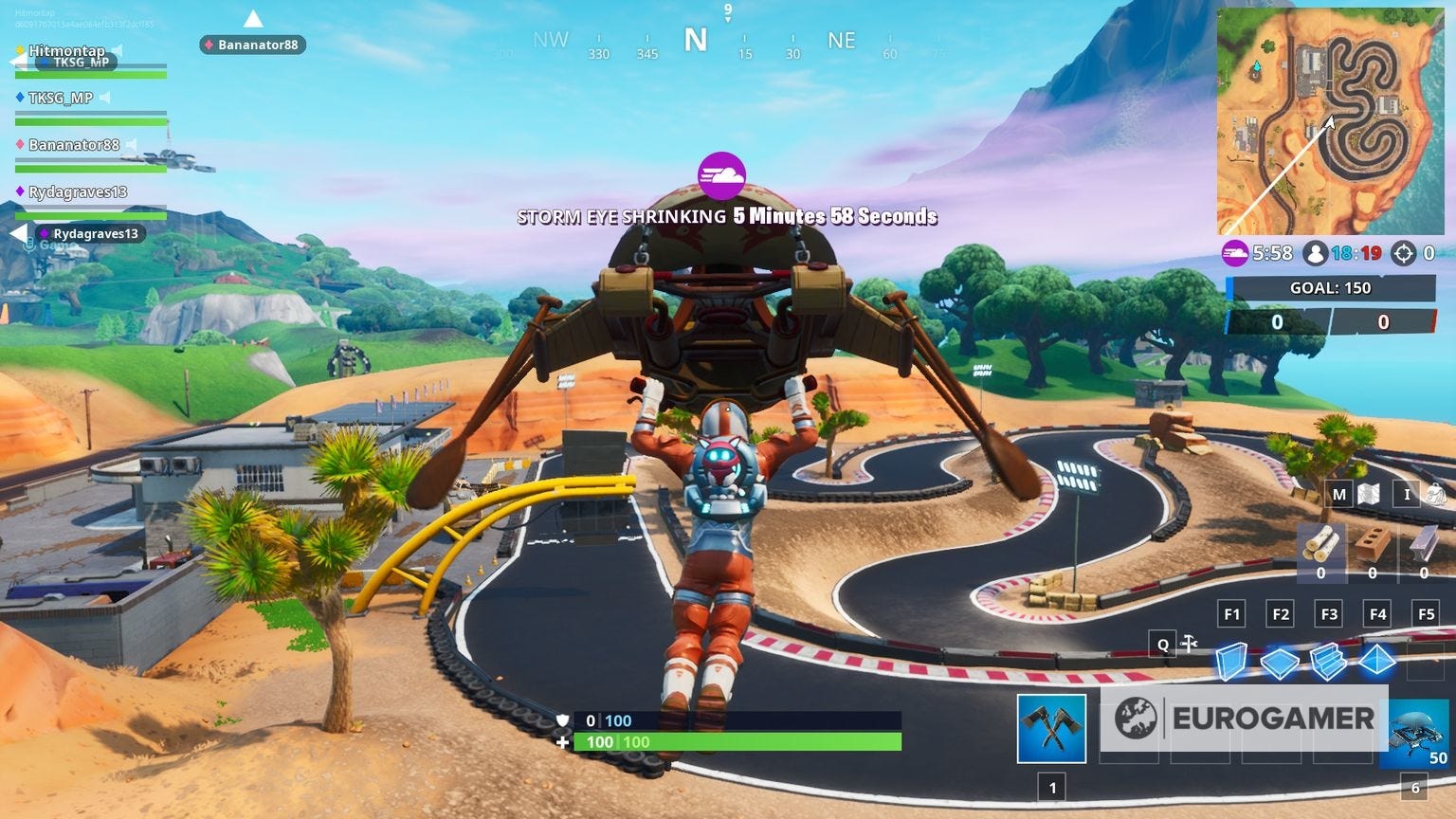 Fortnite Racetrack Fortnite Race Track locations: where to find a desert race track, snowy ...