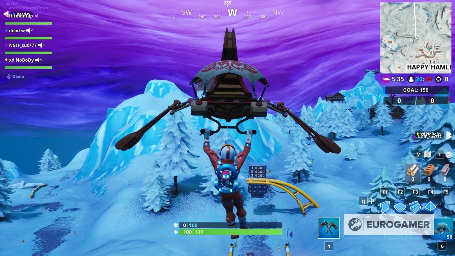 Fortnite Race Track locations: where to find a desert race track, snowy ...