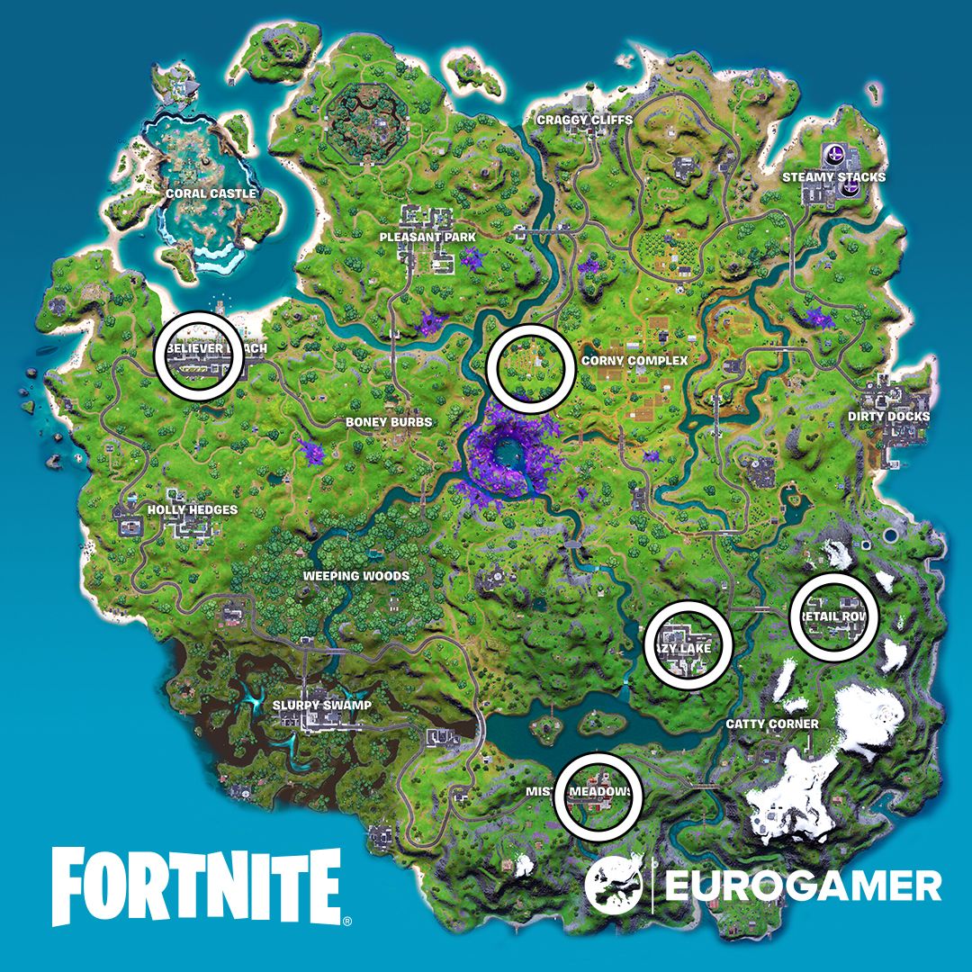 Fortnite - Rift Tour poster locations: Where to interact
