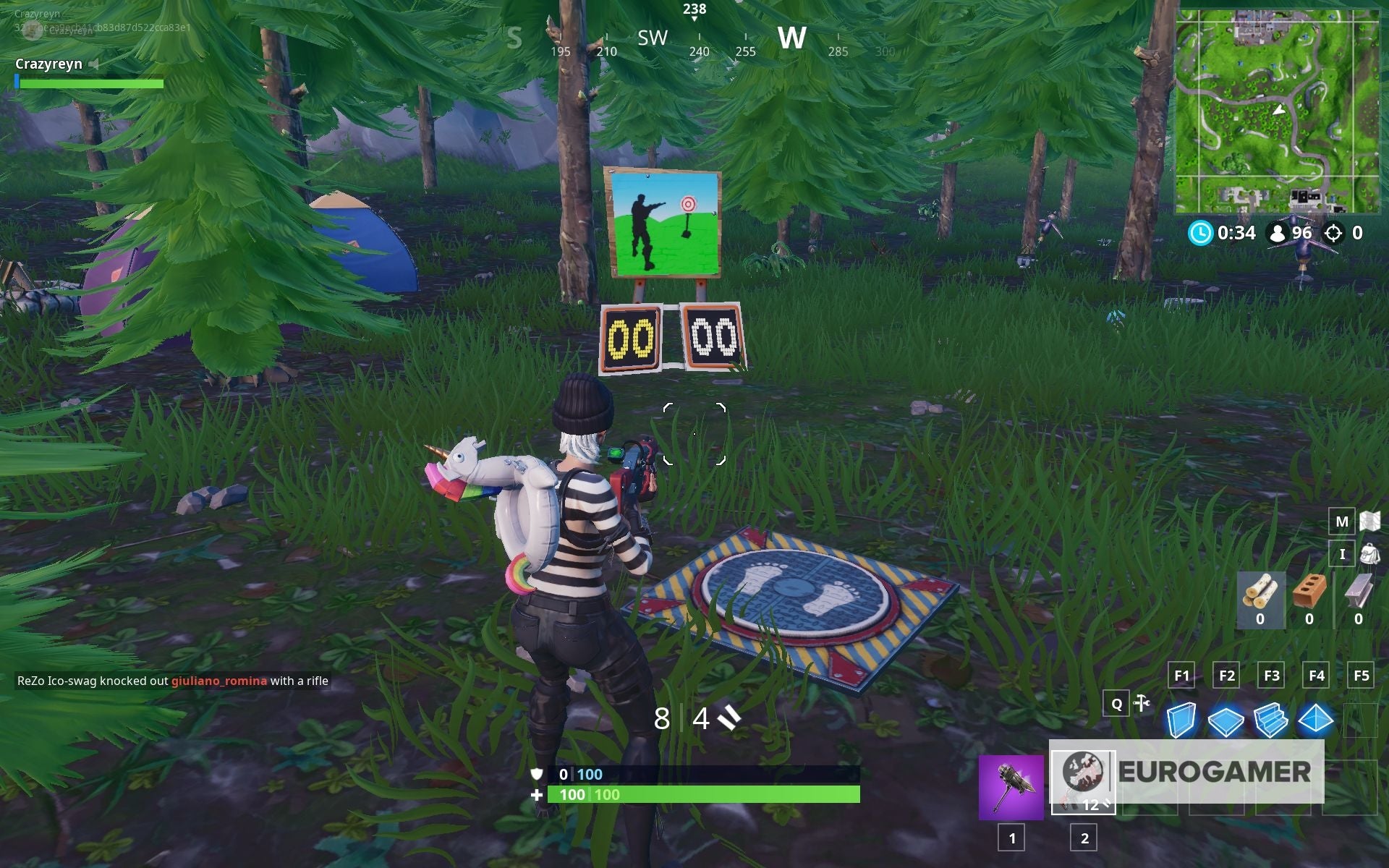 Fortnite Shooting Gallery locations - Where to shoot targets east of ...