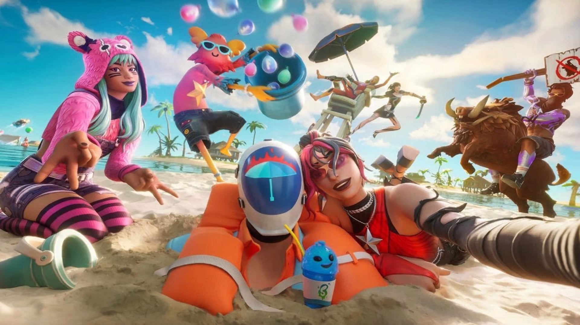 Summer nights official art from Fortnite