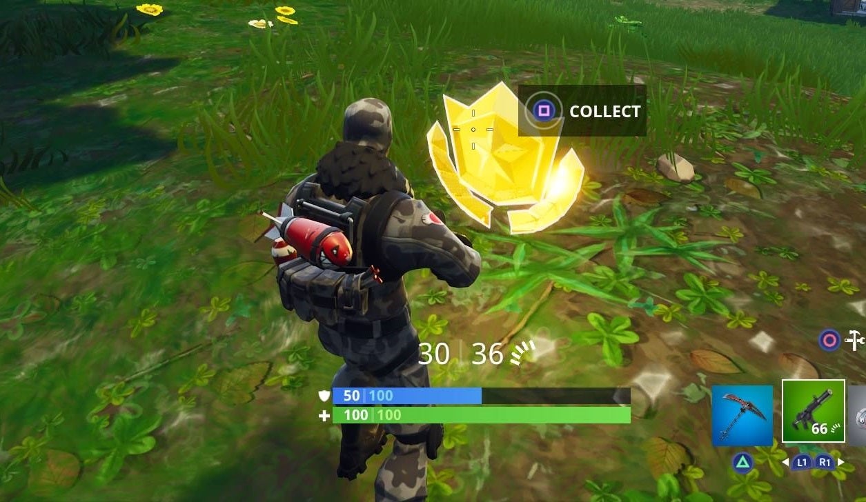 Fortnite: where to search between a Vehicle Tower, Rock Sculpture and a Circle of Hedges, and ice cream truck locations