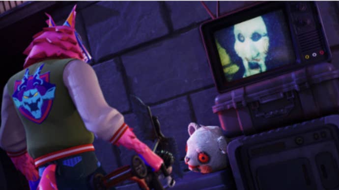 fortnitemares art of jigsaw on tv