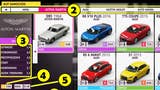 Forza Horizon 5 - salon: kupowanie samochodów