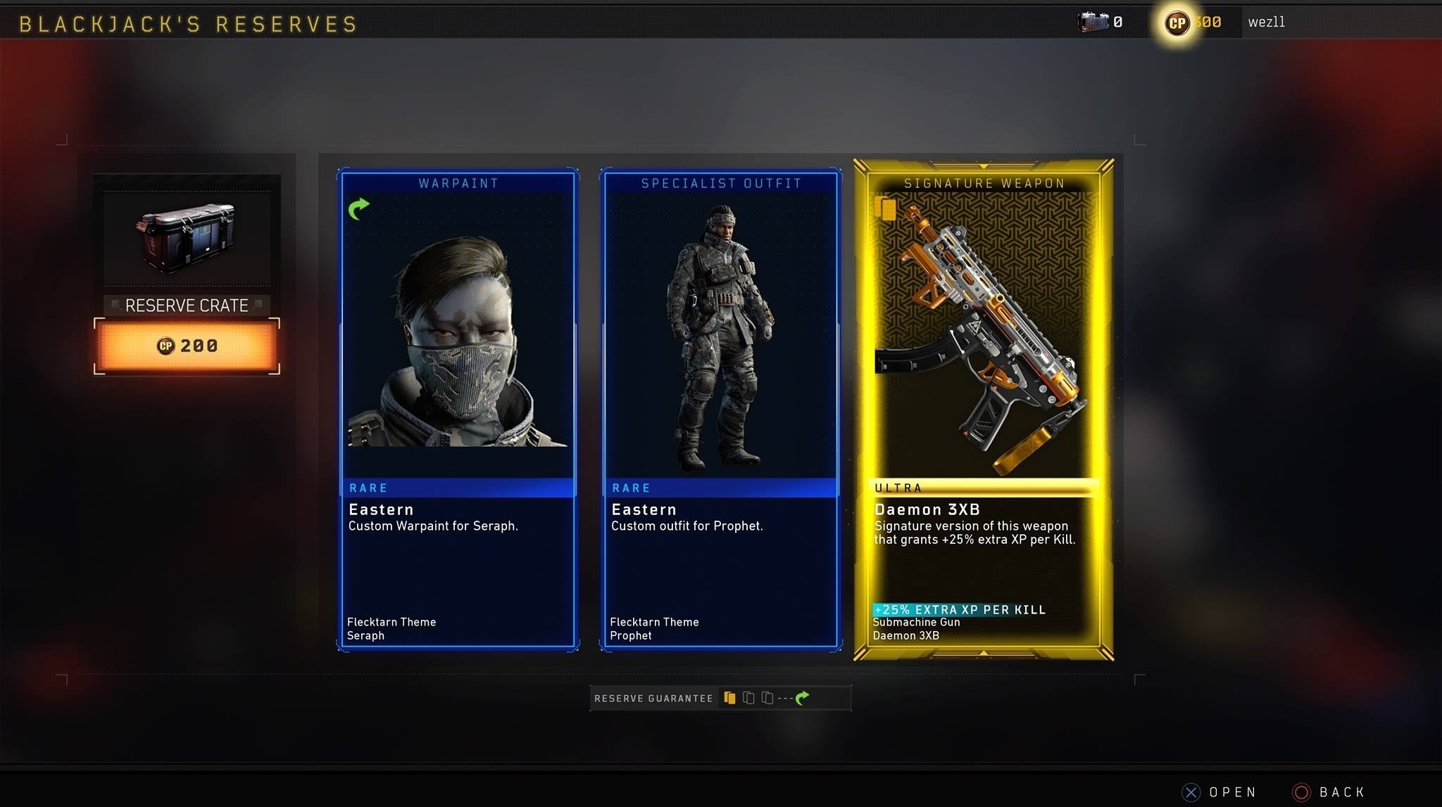 Call of Duty Black OPS 4 chest outlet + extras