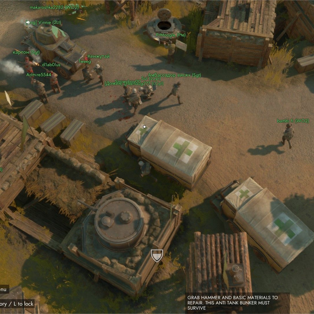 I play Foxhole as a pacifist medic who refuses to carry a gun but