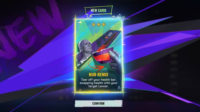The card unlock screen in Fragpunk showing the HUD Remix Shard Card.