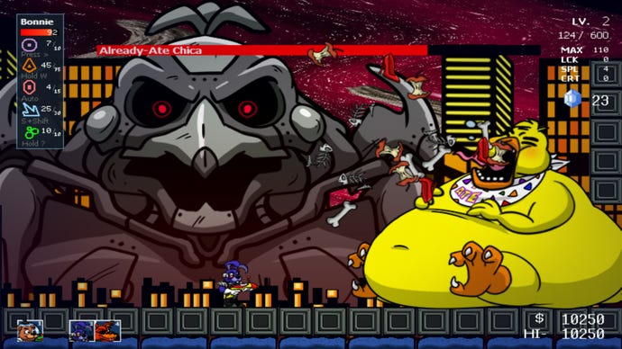 A variety of horrifying chickens in FNAF spin-off Freddy In Space 2.