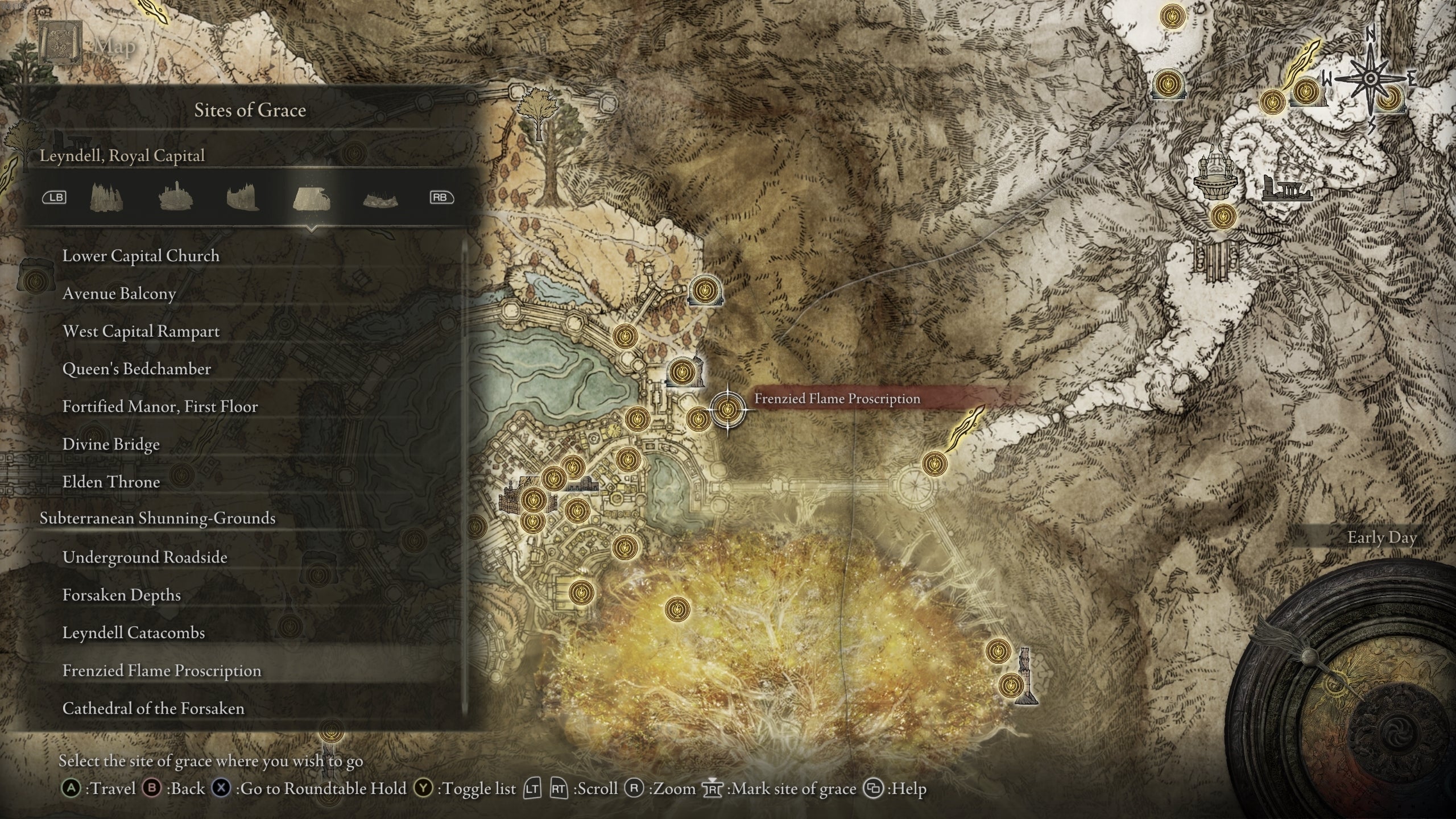 Frenzied Flame Proscription Grace in Elden Ring