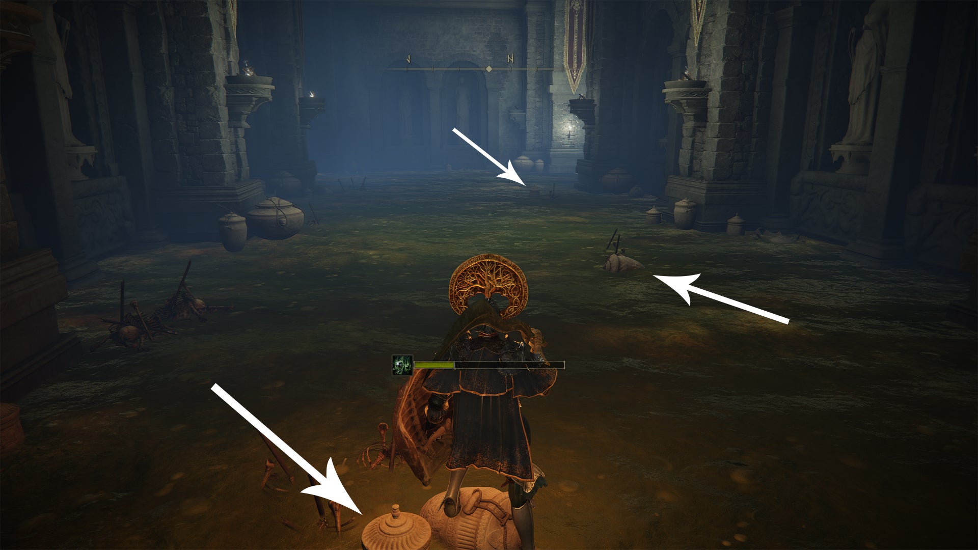 A poisonous room in Fringefolk Hero’s Grave in Elden Ring. - 5