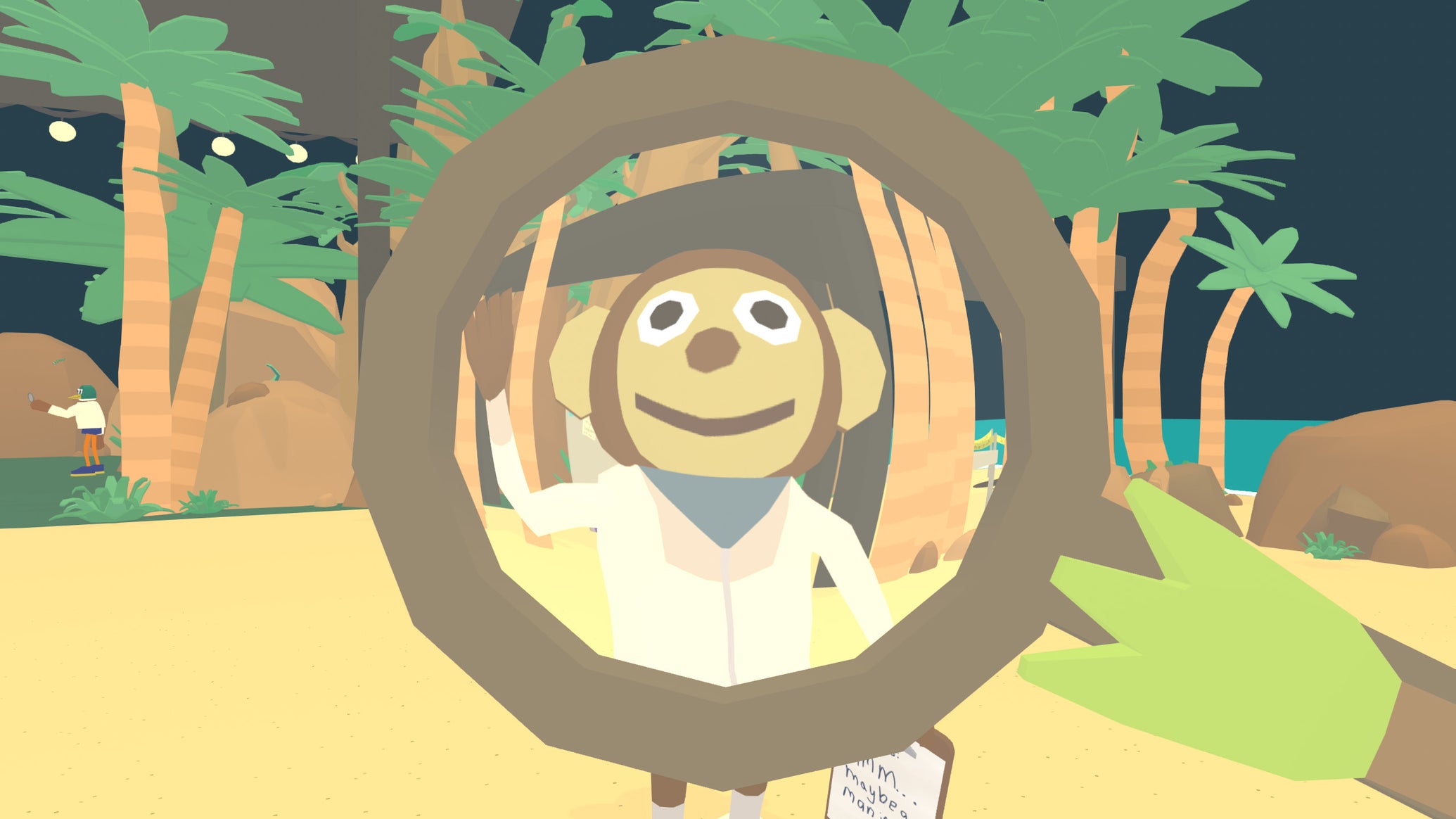 Examining MysteryMonkey in a Frog Detective 1: The Haunted Island screenshot. - 1