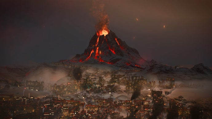 Frostpunk 2's next bit of DLC literally turns up the heat with yet another environmental disaster to deal with: volcanoes