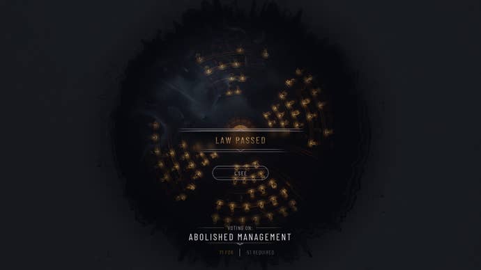 A law is passed in Frostpunk 2.