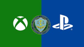 An image of the Xbox, PlayStation and FTC logos
