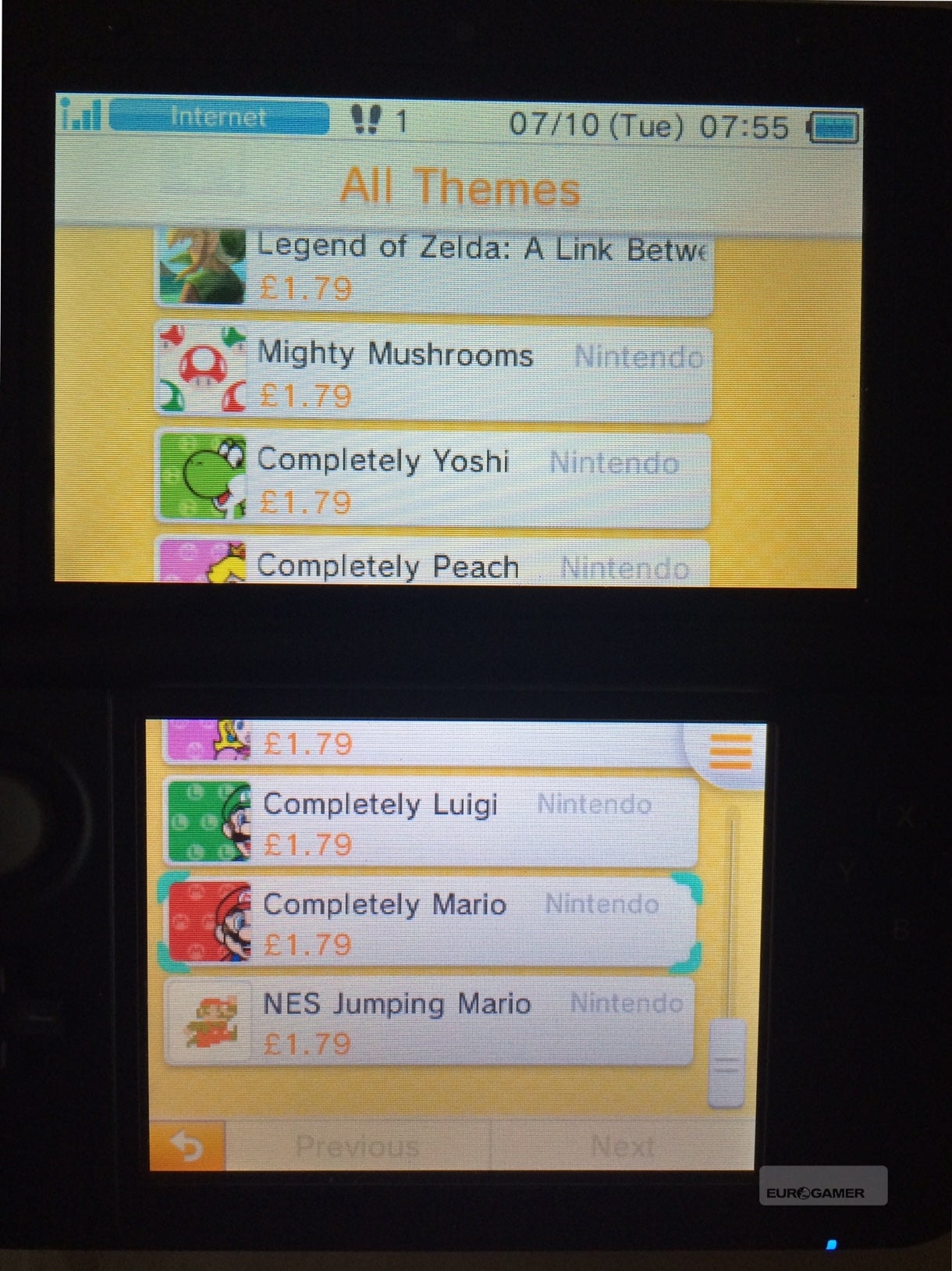 3DS system update adds themes, image share tool | Eurogamer.net