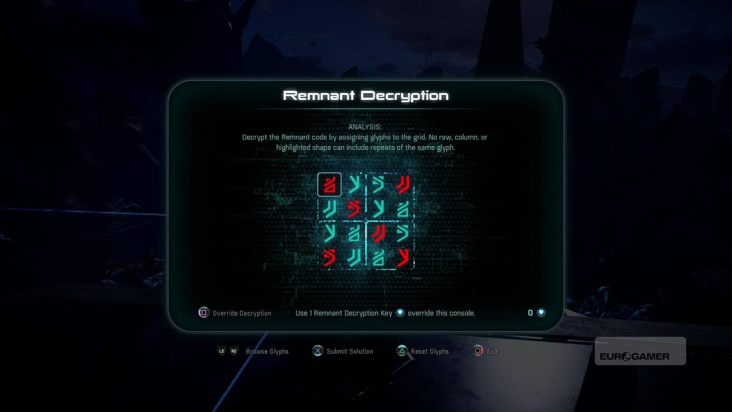 Mass Effect Andromeda - Remnant Decryption puzzle solutions, all ...