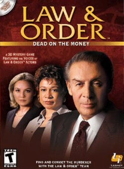 Caixa de jogo de Law & Order - Dead on the Money