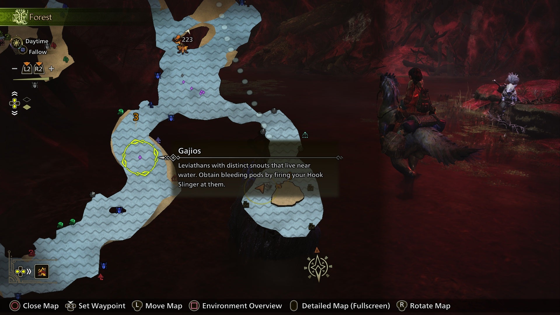 Gajios on the map in Monster Hunter Wilds - 3