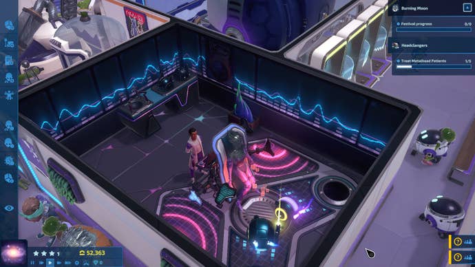 A laser machine treating a patient in Galacticare