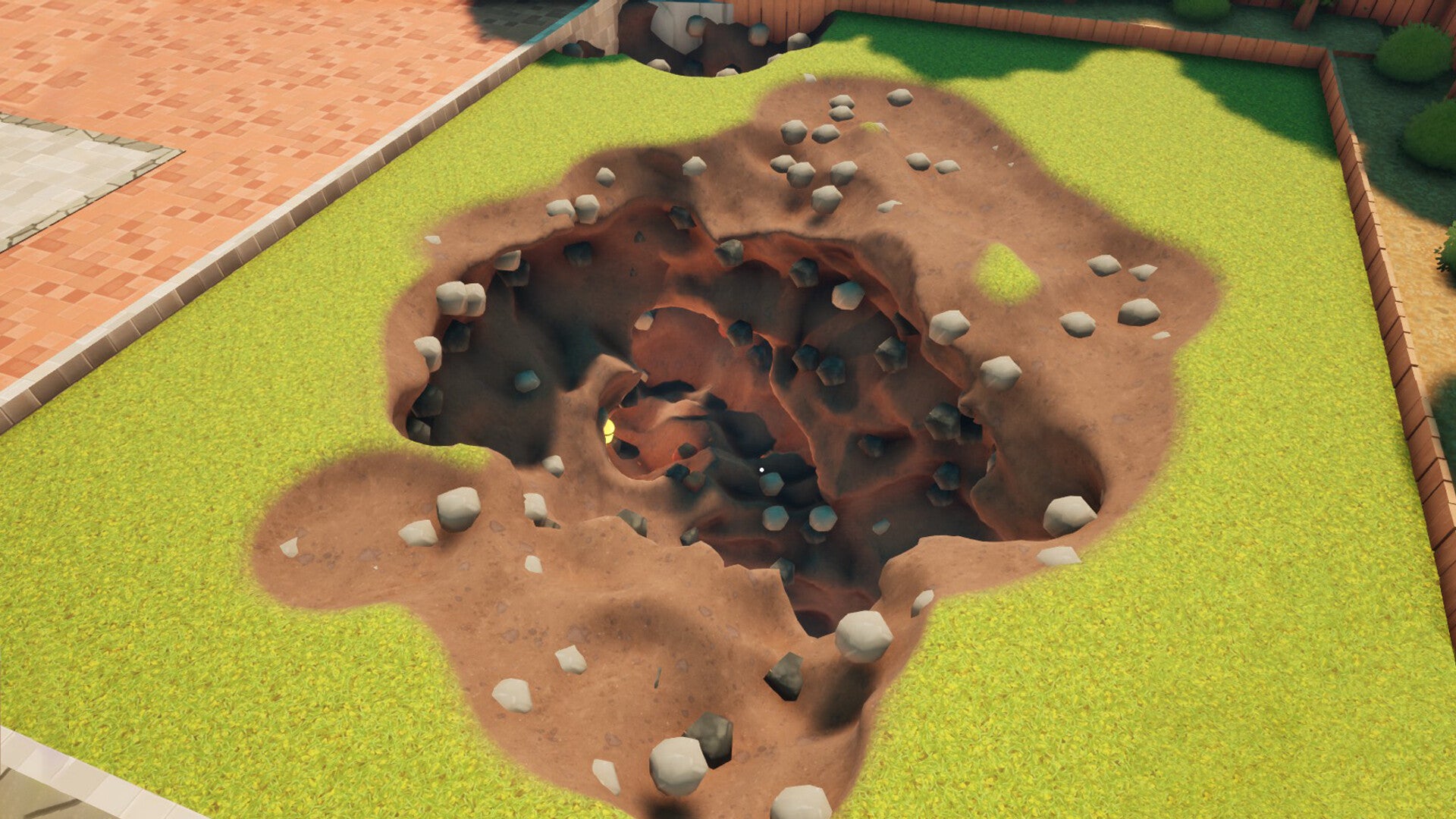 A hole in A Game About Digging A Hole, dug. - 1