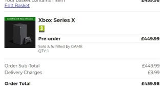 GAME adds £10 delivery charge to PS5 and Xbox Series X / S pre-orders on the quiet