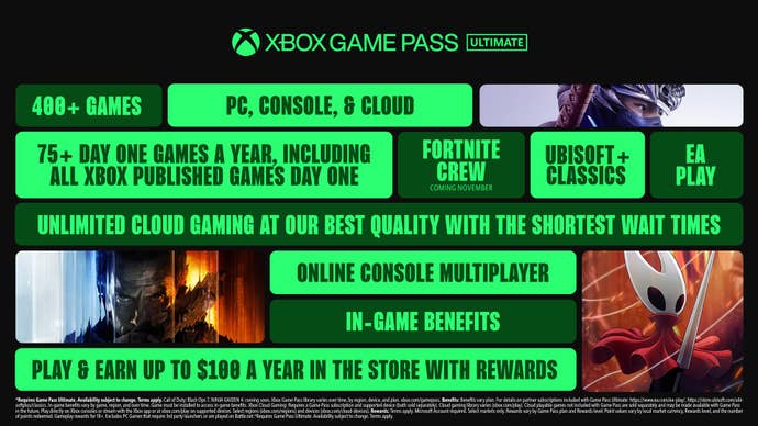 The main changes to Xbox Game Pass Ultimate.
