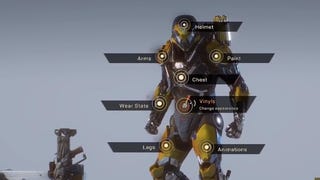 Gameplay z Anthem prezentuje rozbudowaną personalizację kostiumów bojowych