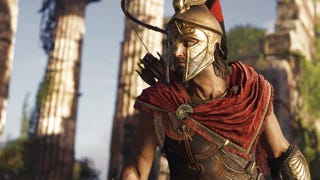 Gameplay z Assassin's Creed Odyssey przedstawia strzelanie przez ściany