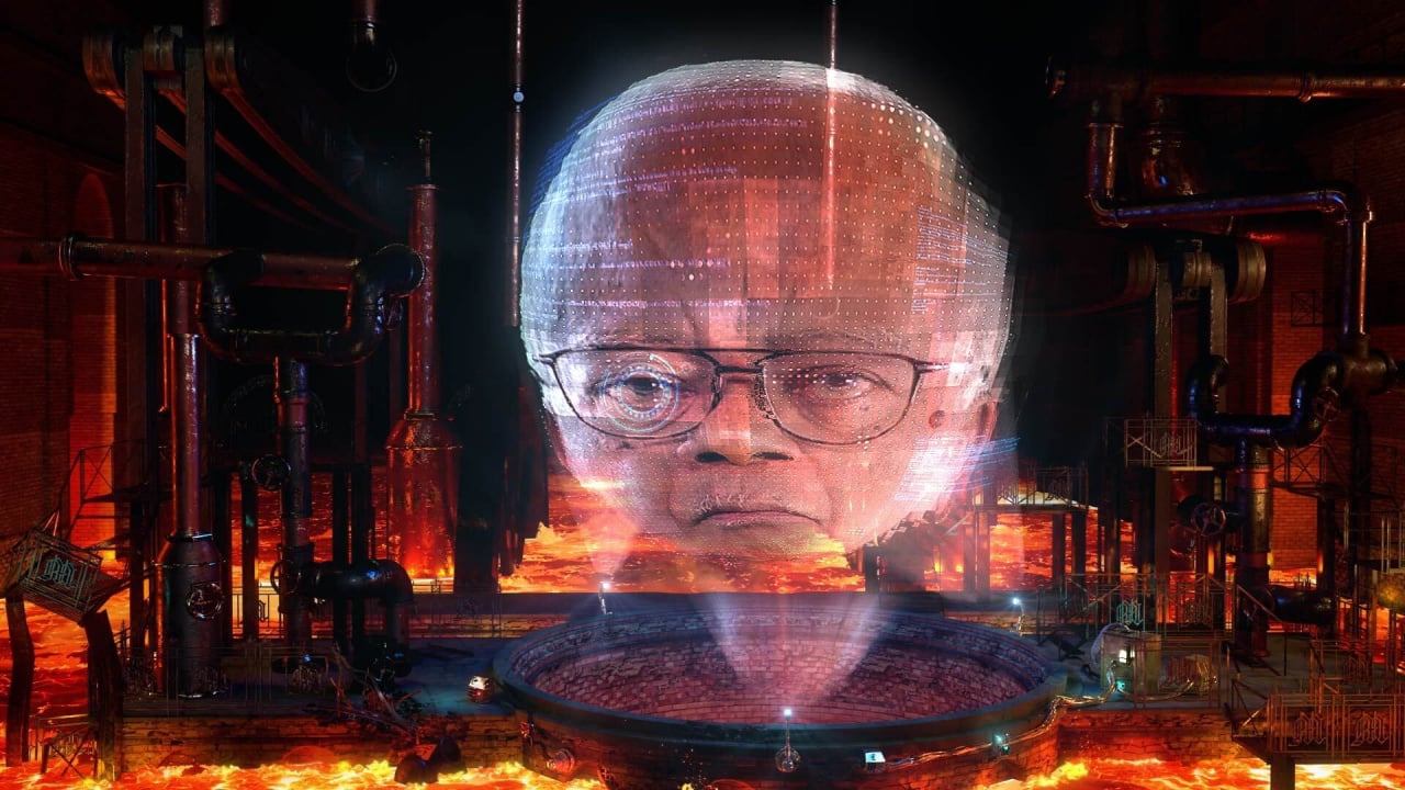 Trevor McDonald as the GamesMaster