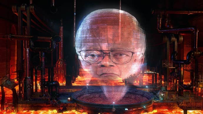 Trevor McDonald as the GamesMaster