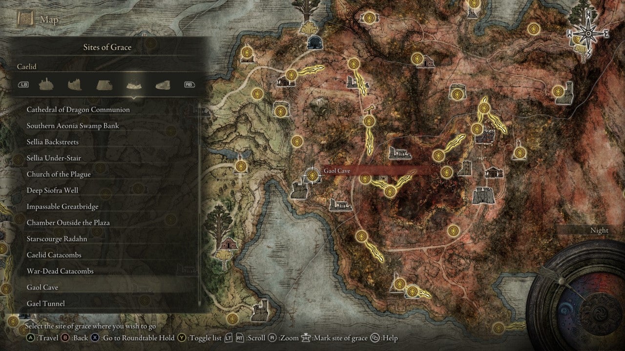 Gaol Cave Grace in Elden Ring