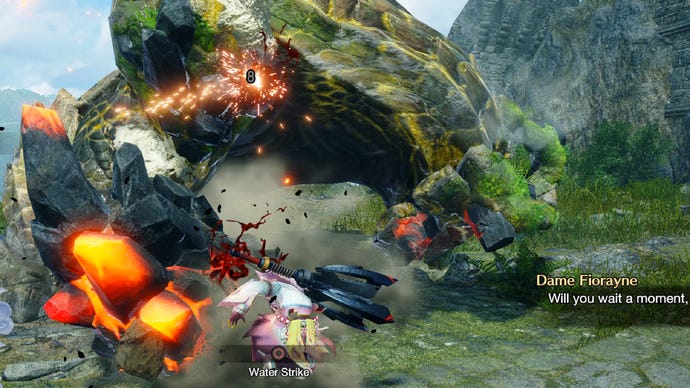 Garangolm’s activated magma arm in Monster Hunter Rise: Sunbreak