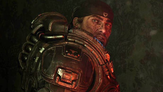 A young Marcus Fenix in Gears of War: E-Day.