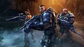 The squad in Gears Tactics artwork.