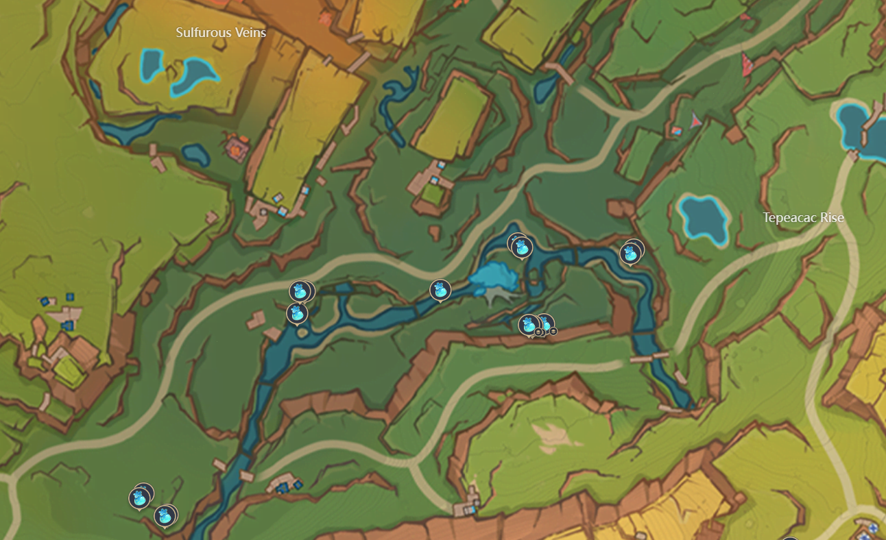 Hoyolab screenshot showing the Quenepa Berry nodes