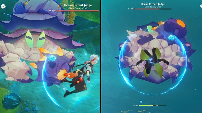 Despite its size, Ocean Circuit Judge is a fast enemy under the water.