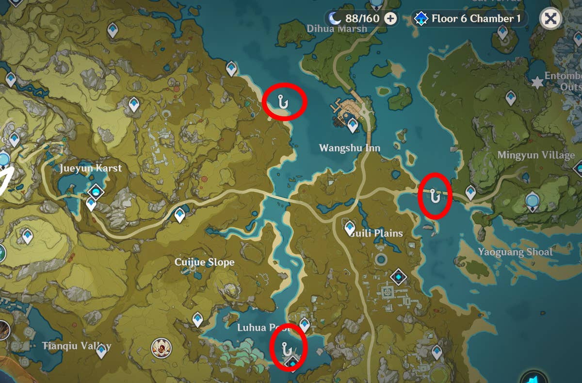 Genshin Impact The Catch and where to find Raimei Angelfish