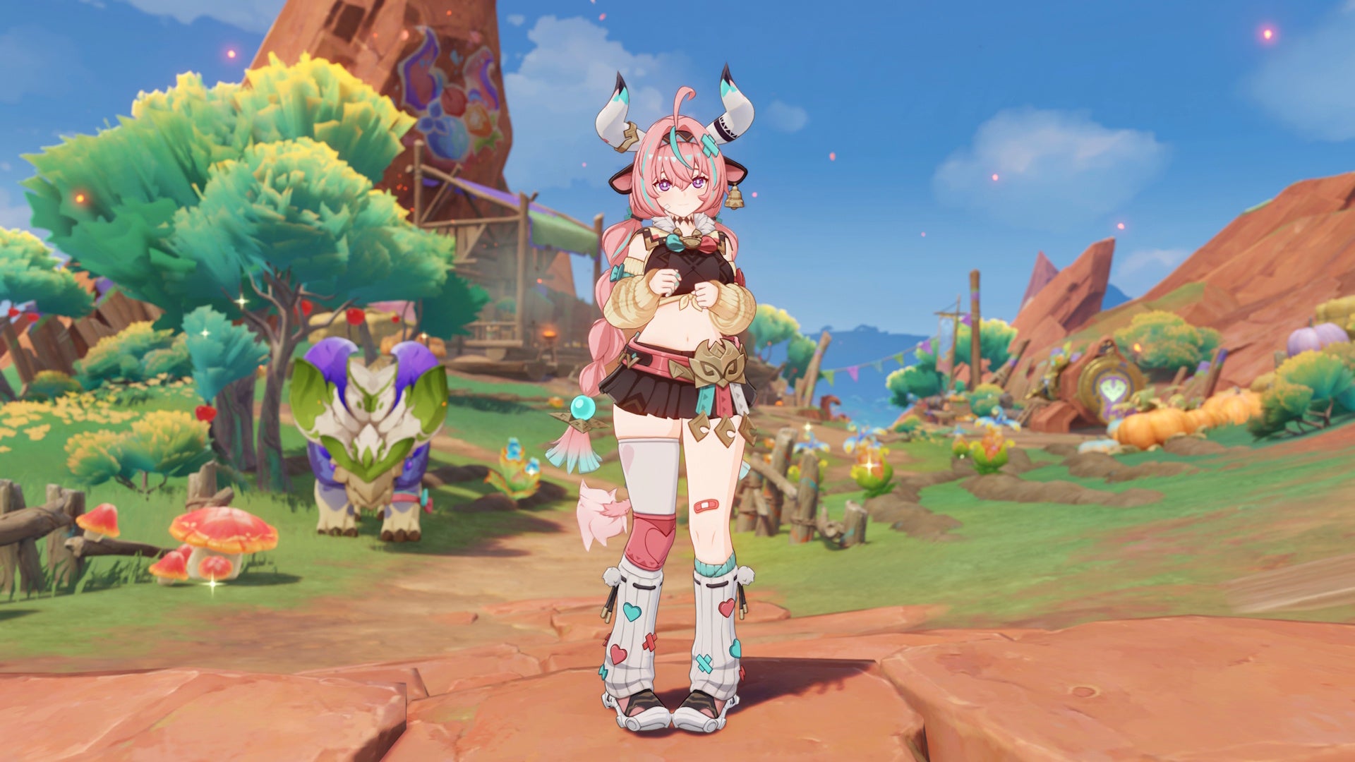 Varesa from Genshin Impact, facing the camera and making a cutesy pose - 3