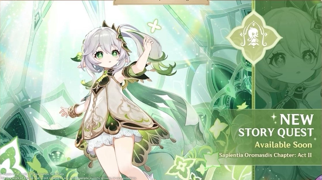 Second Dendro Archon quest in genshin Impact 3.6 - 4