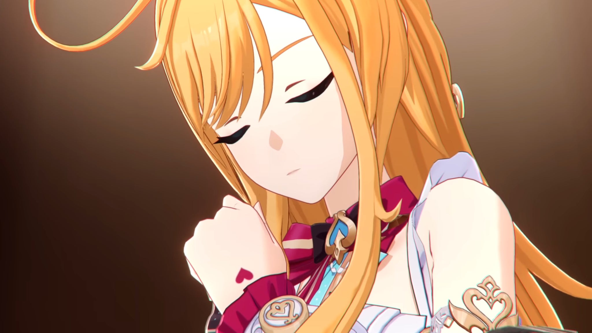 Escoffier from Genshin Impact with her hand under her chin, pondering ingredients - 5