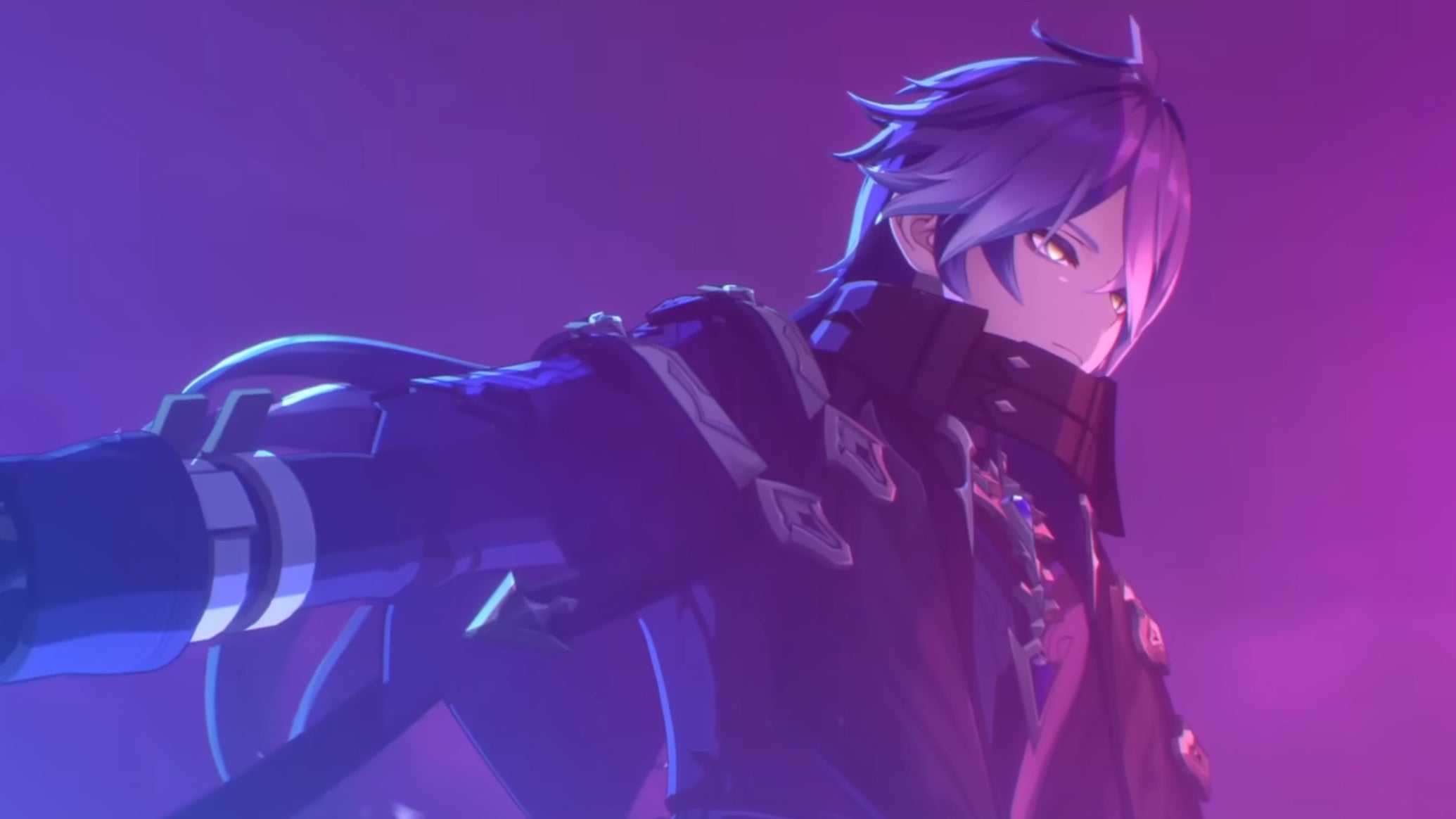 Flins in blue, pink, and purple lighting in Genshin Impact - 1