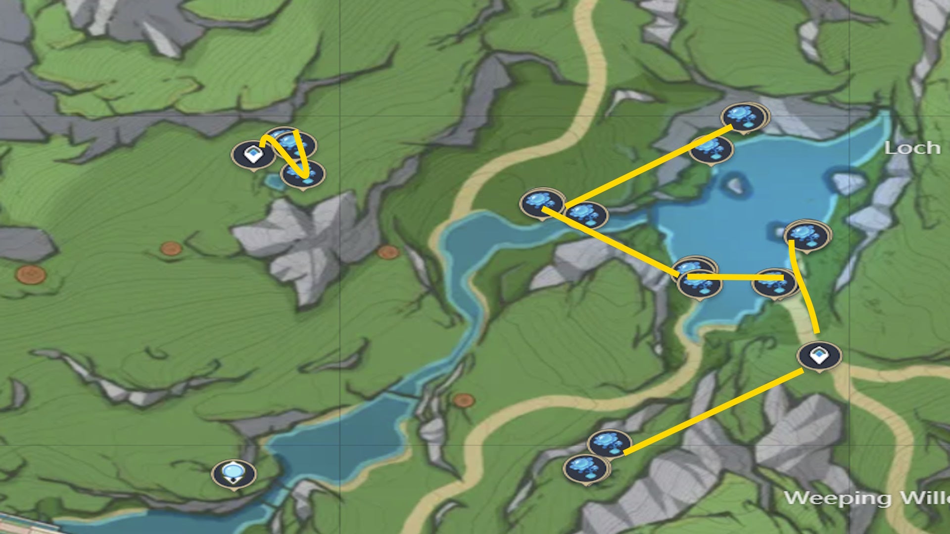 Genshin Impact Lakelight Lily locations and Lakelight Lily farming tips - 10