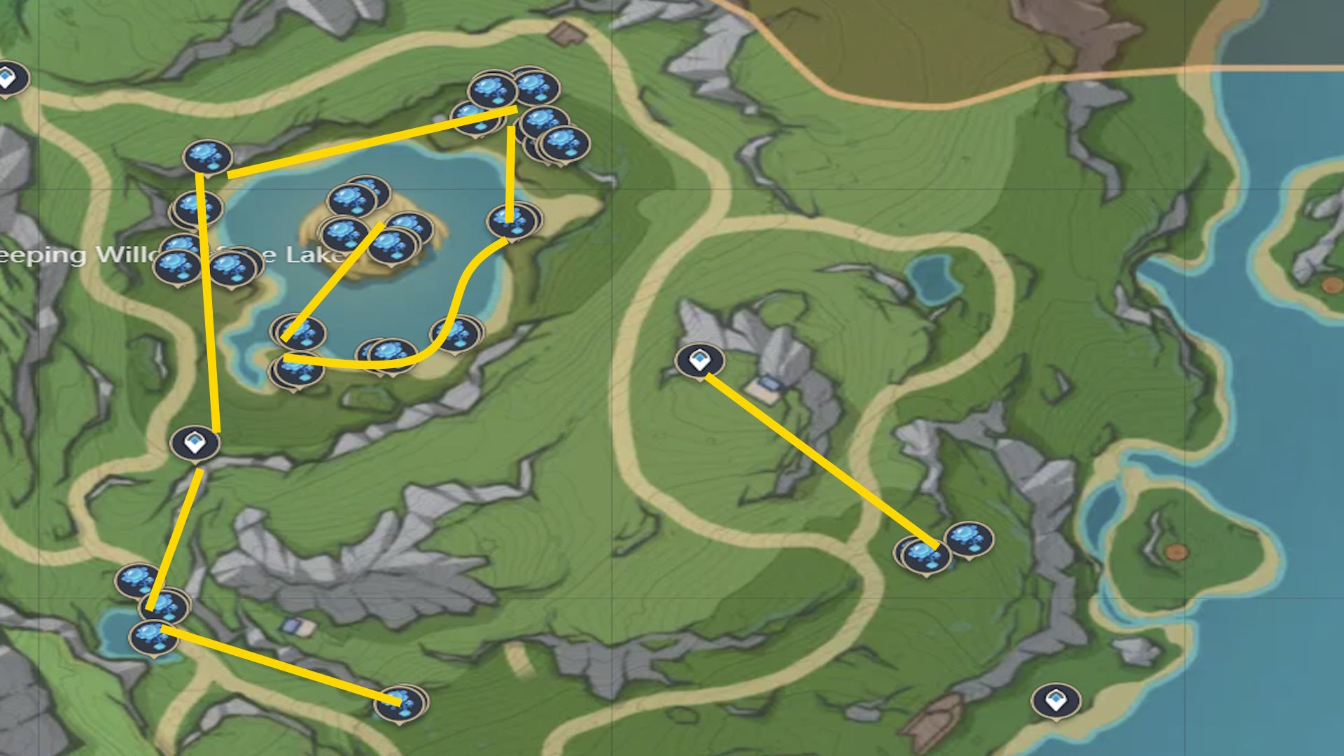 Genshin Impact Lakelight Lily locations and Lakelight Lily farming tips - 11