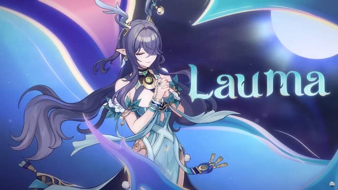 Lauma name card screen at Genshin Impact