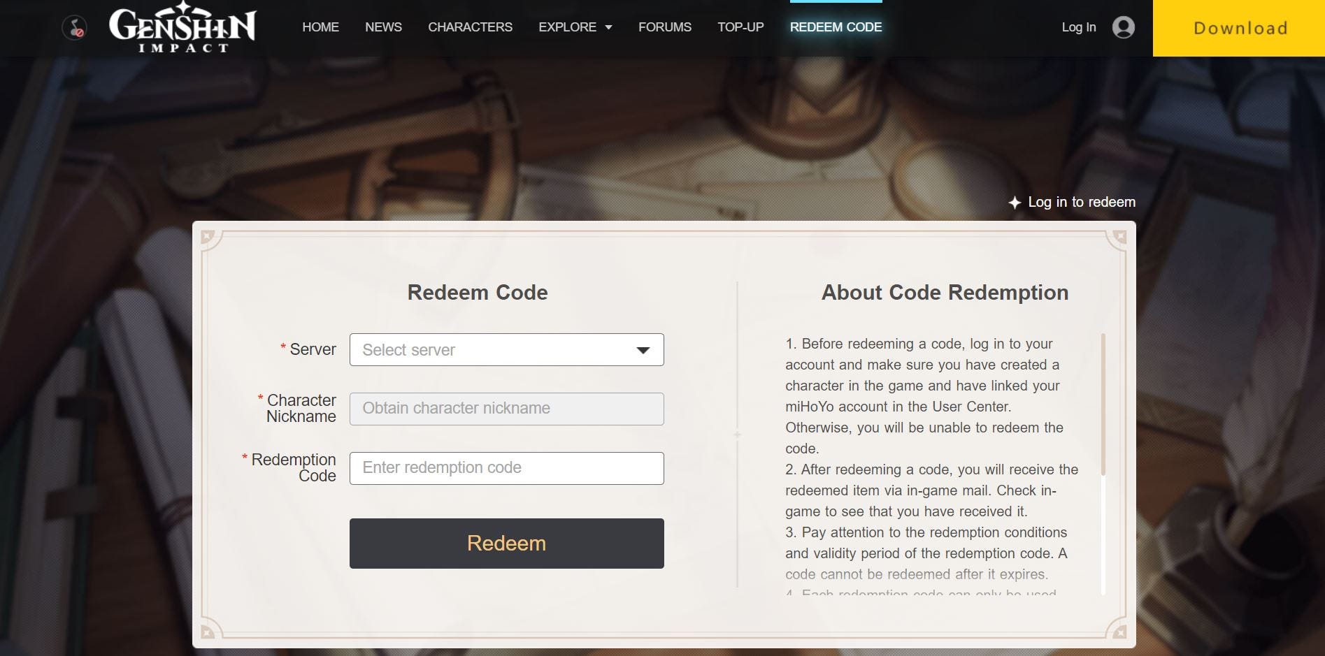 Genshin Impact Codes 2025 June