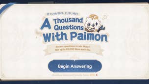 Genshin Impact: 'A Thousand Questions With Paimon' web event cheat sheet