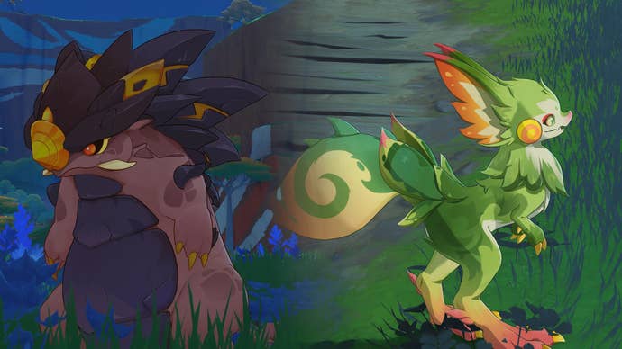 Image showing two saurians from Genshin Impact