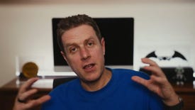 Geoff Keighley talks to viewers during a Twitch livestream.