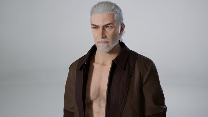 Un personaje en Inzoi que se parece mucho a Geralt.