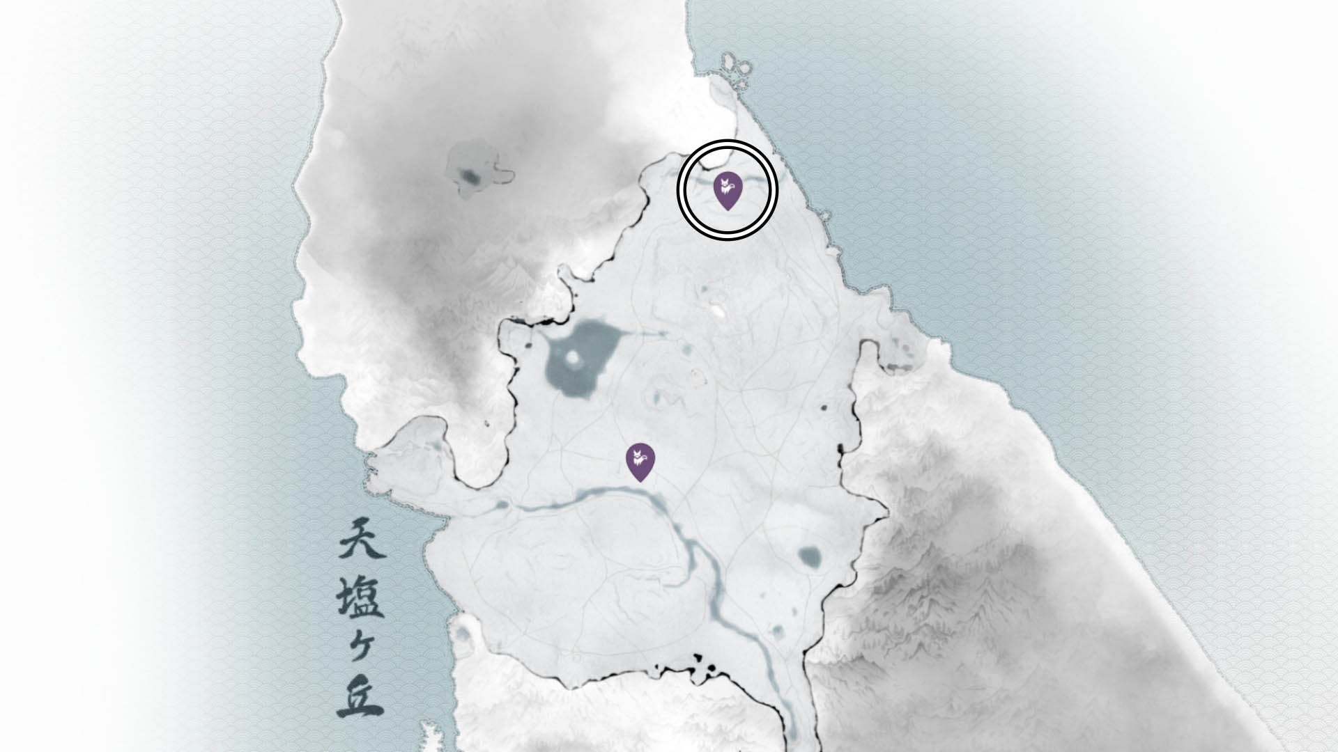 ghost of yotei high wall fox den map location
